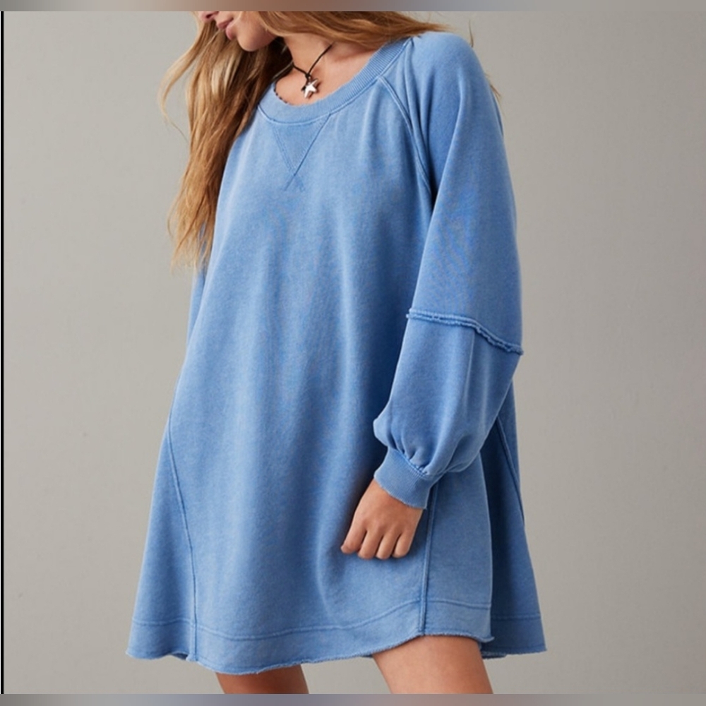 American Eagle Oversized Sweatshirt Dress Tunic